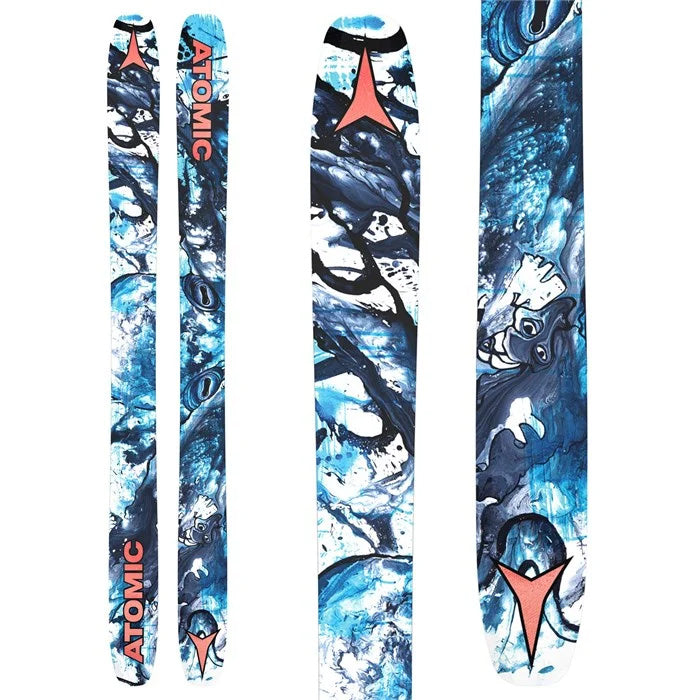 2025 Atomic Bent Chetler 120 skis (base graphic) available at Mad Dog's Ski & Board in Abbotsford, BC.