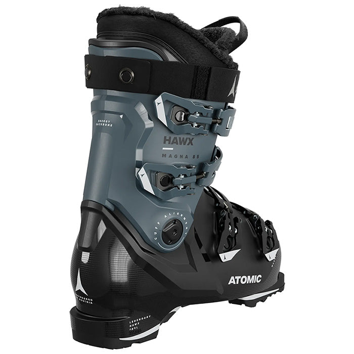 2025 Hawx Magna 85 GW women's ski boots (black, storm, ivory) available at Mad Dog's Ski & Board in Abbotsford, BC.