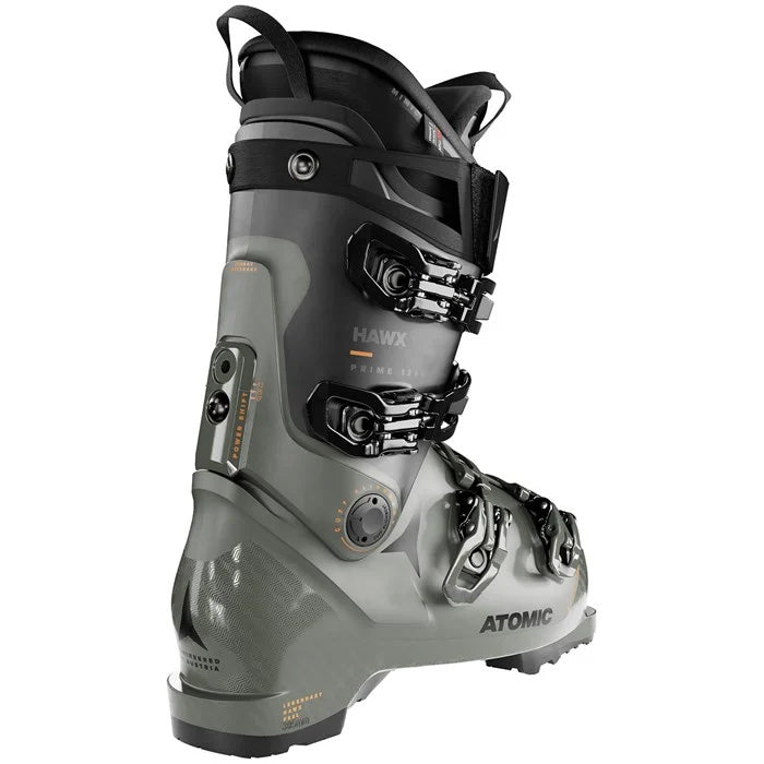 Atomic Hawx Prime 120 S GW ski boots (army green) available at Mad Dog's Ski & Board in Abbotsford, BC.