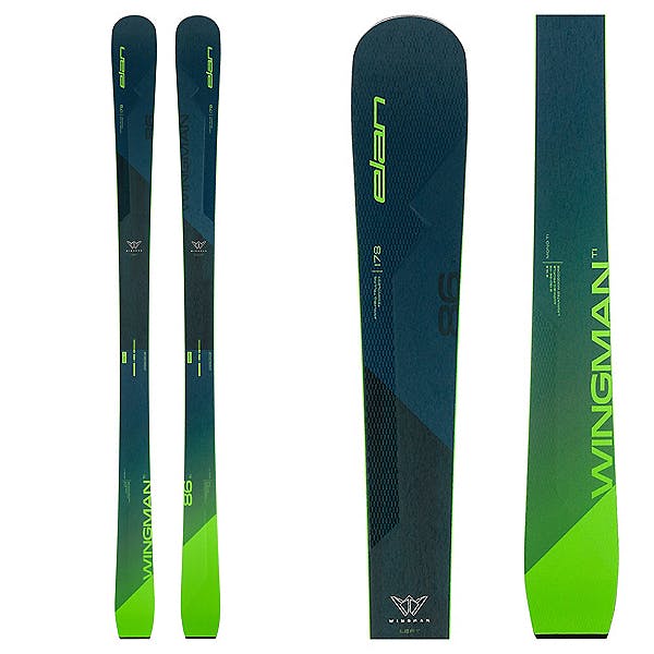 Elan Wingman 86 Ti Ski (top graphic) available at Mad Dog's Ski & Board in Abbotsford, BC.