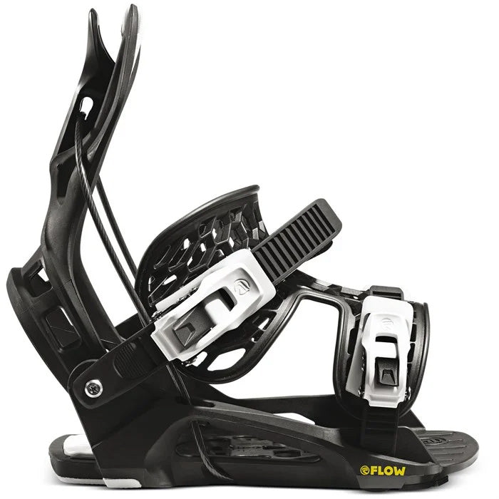 Flow Micron youth snowboard bindings (black) available at Mad Dog's Ski & Board in Abbotsford, BC