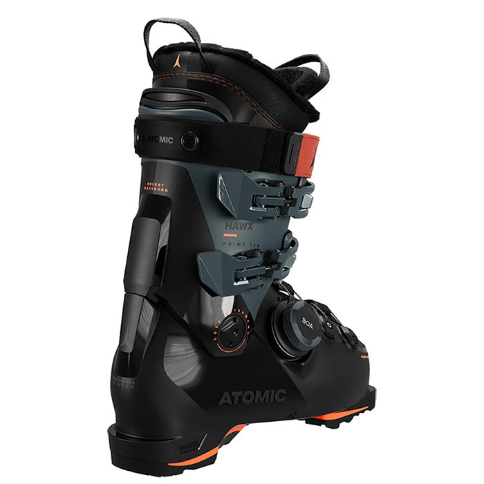 2025 Hawx Prime 110 BOA GW ski boots (black/storm/orange) available at Mad Dog's Ski & Board in Abbotsford, BC.