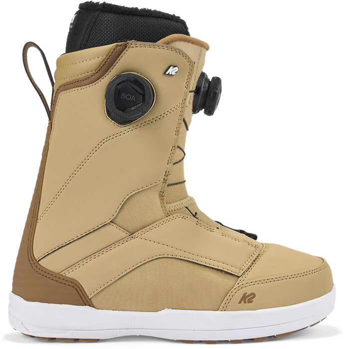 2024 K2 Kinsley women's snowboard boot (tan) available at Mad Dog's Ski & Board in Abbotsford, BC.