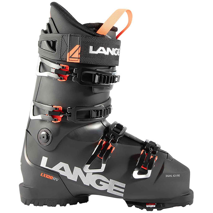 2025 Lange LX 120 HV ski boots (black) available at Mad Dog's Ski & Board in Abbotsford, BC.