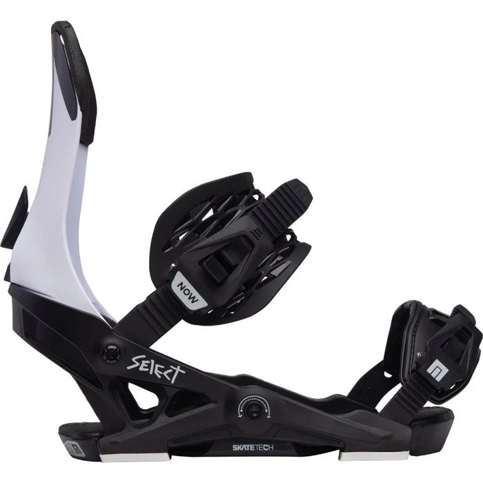 2024 NOW Select snowboard bindings (black) available at Mad Dog's Ski & Board in Abbotsford, BC.