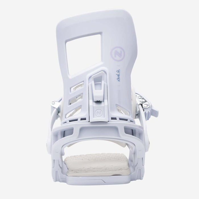 Nidecker Kaon-W women's snowboard bindings (grey) available at Mad Dog's Ski & Board in Abbotsford, BC.