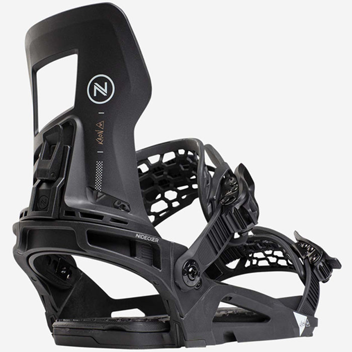 Nidecker Kaon-W women's snowboard bindings (black) available at Mad Dog's Ski & Board in Abbotsford, BC.