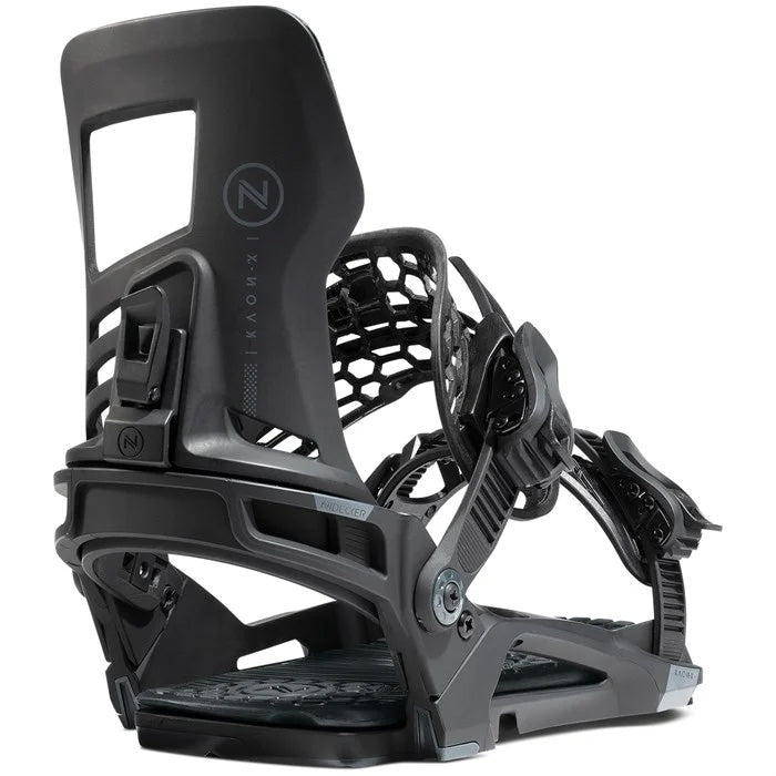 Nidecker Kaon-X snowboard bindings (black) available at Mad Dog's Ski & Board in Abbotsford, BC.