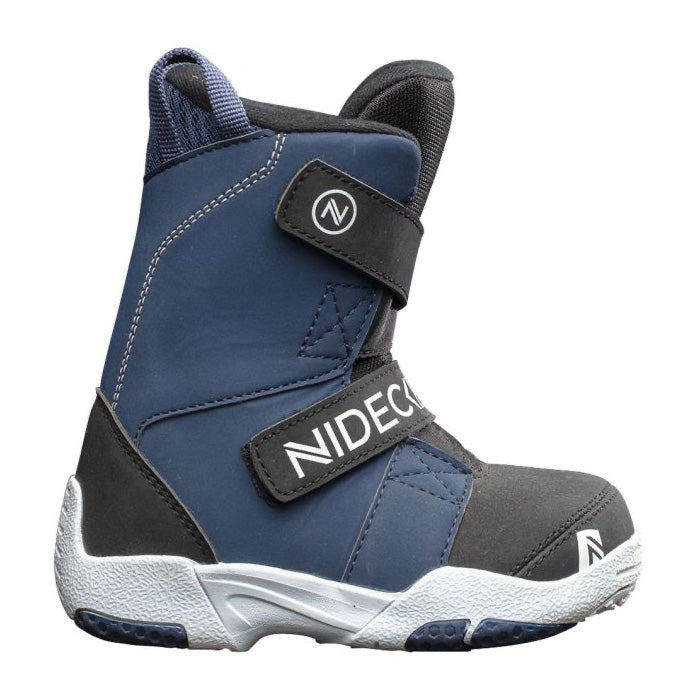 Nidecker Micron Mini junior snowboard boots (black, navy) available at Mad Dog's Ski & Board in Abbotsford, BC.