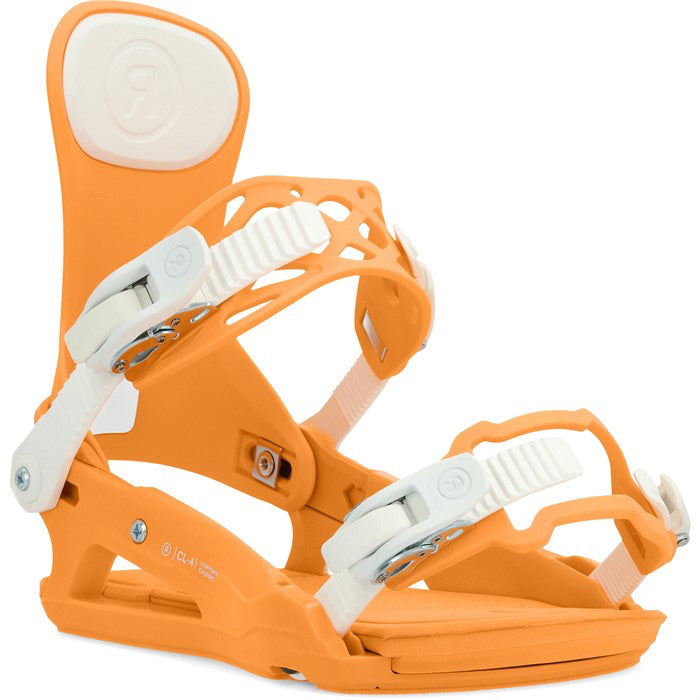 Ride CL-4 snowboard bindings (papaya) available at Mad Dog's Ski & Board in Abbotsford, BC.