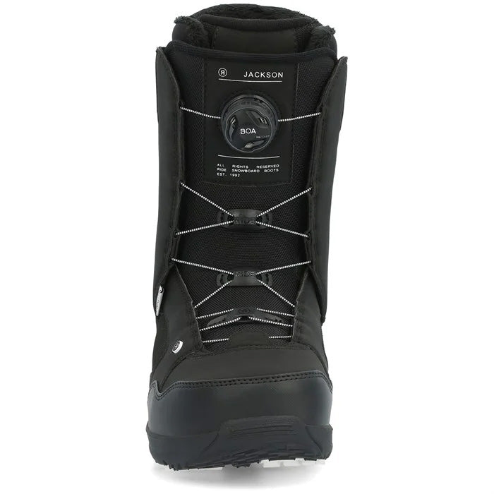 2025 Ride Jackson snowboard boots (black) available a Mad Dog's Ski & Board in Abbotsford, BC.