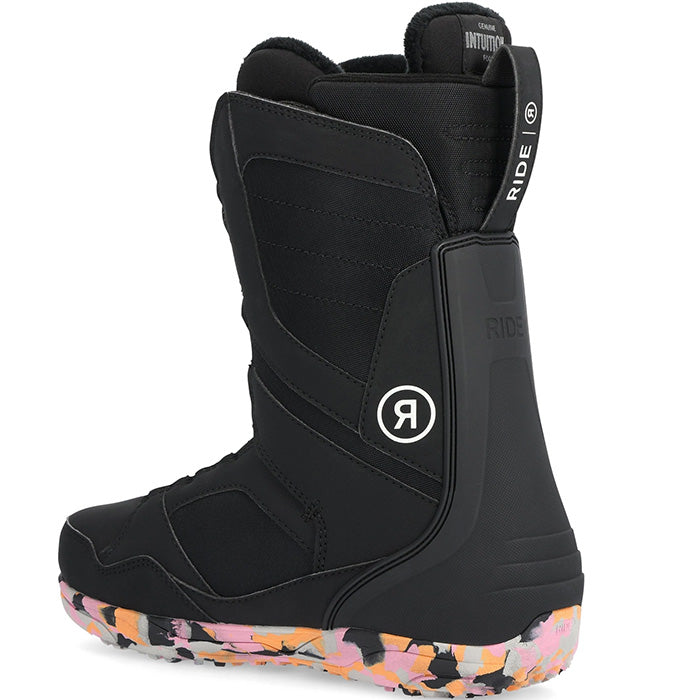 2025 Ride Sage women's snowboard boots (black) available at Mad Dog's Ski & Board in Abbotsford, BC.