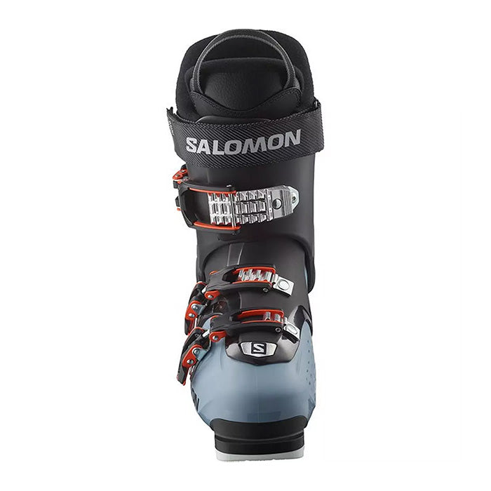 2025 Salomon QST Access 70 T GW junior ski boots (black, copen blue) available at Mad Dog's Ski & Board in Abbotsford, BC.