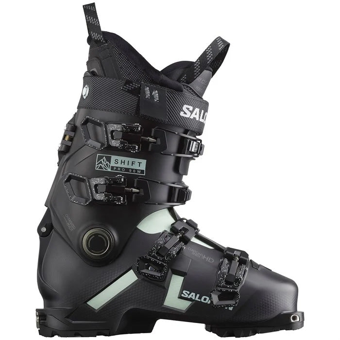 Salomon Shift Pro 90 AT women's ski boots (black) available at Mad Dog's Ski & Board in Abbotsford, BC.