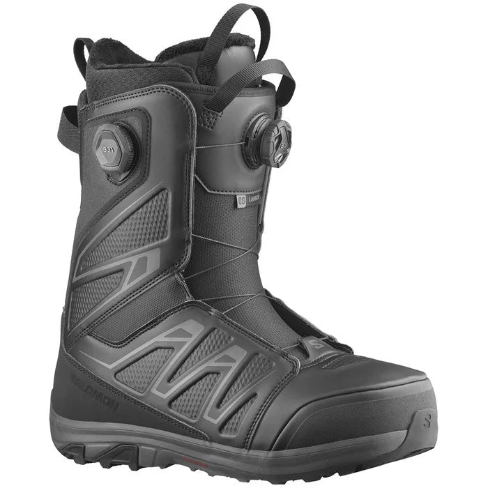 2025 Salomon Launch BOA SJ snowboard boots (black) available at Mad Dog's Ski & Board in Abbotsford, BC.