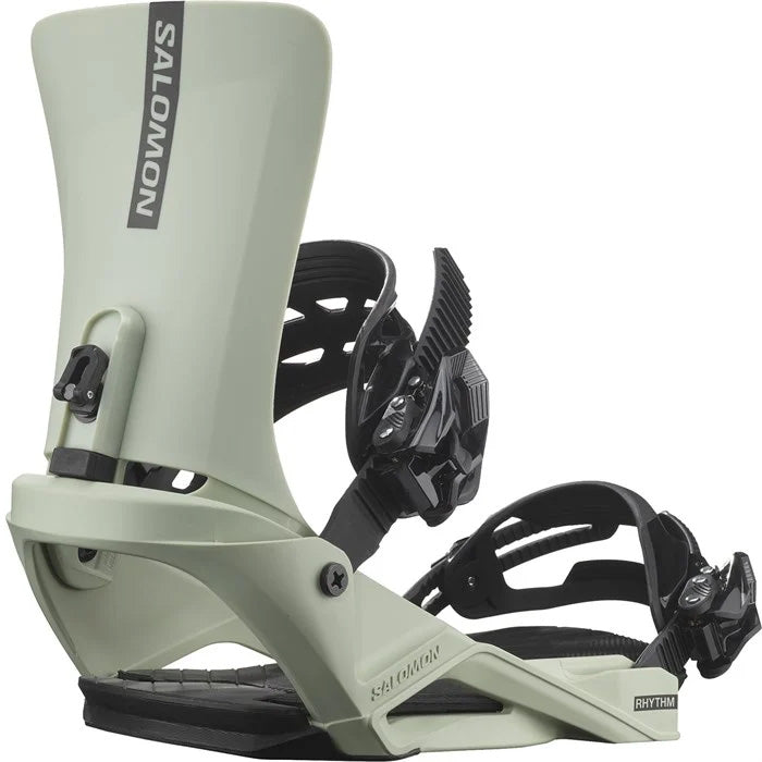 2025 Salomon Rhythm unisex snowboard bindings (sea foam) available at Mad Dog's Ski & Board in Abbotsford, BC.