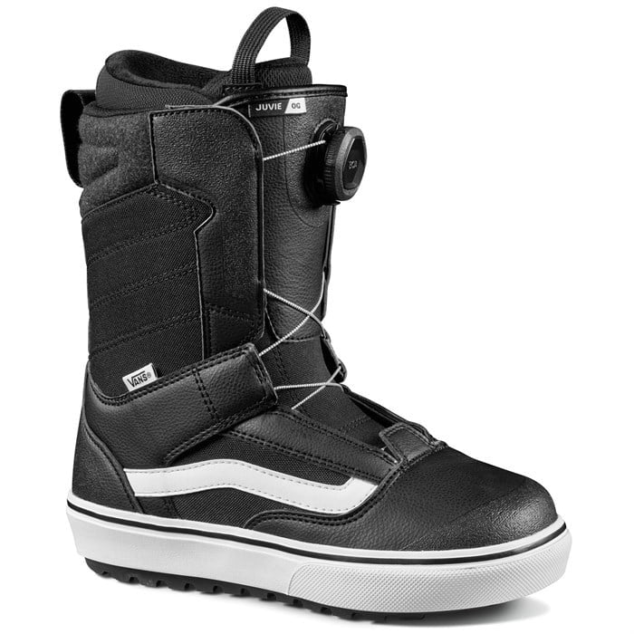 Vans Juvie OG junior/youth snowboard boots (black/white) available at Mad Dog's Ski & Board in Abbotsford, BC.