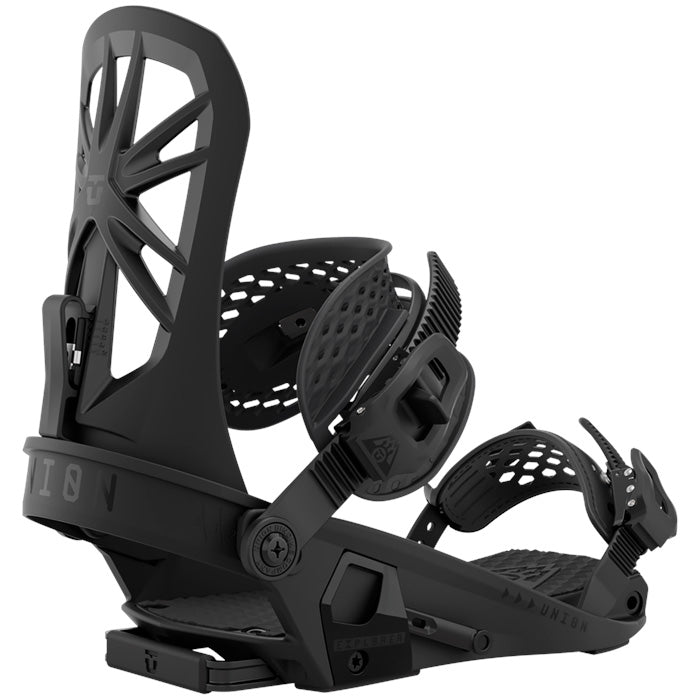 Union Explorer snowboard bindings (black) available at Mad Dog's Ski & Board in Abbotsford, BC.