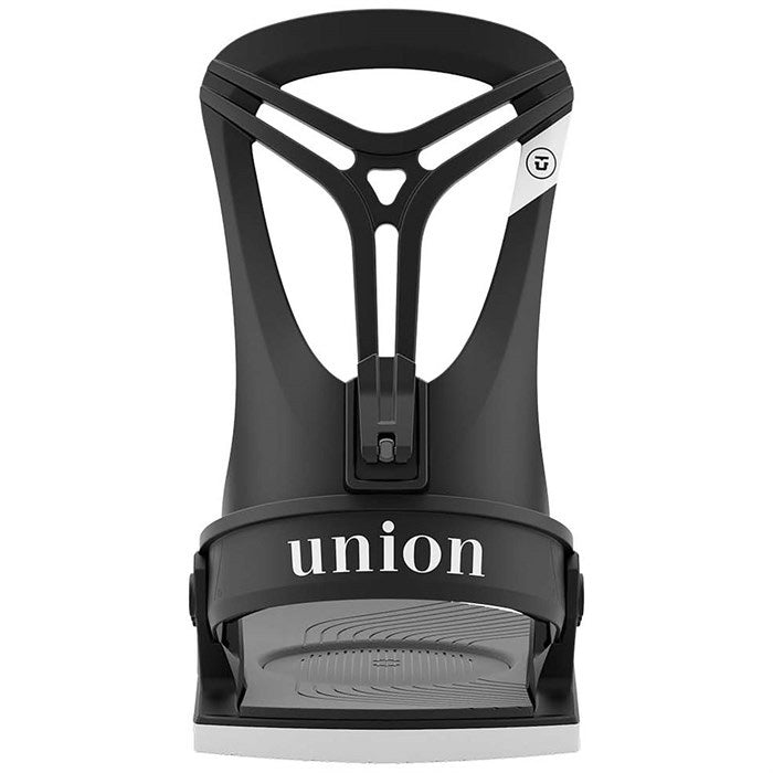 2025 Union Rosa women's snowboard bindings (black) available at Mad Dog's Ski & Board in Abbotsford, BC.