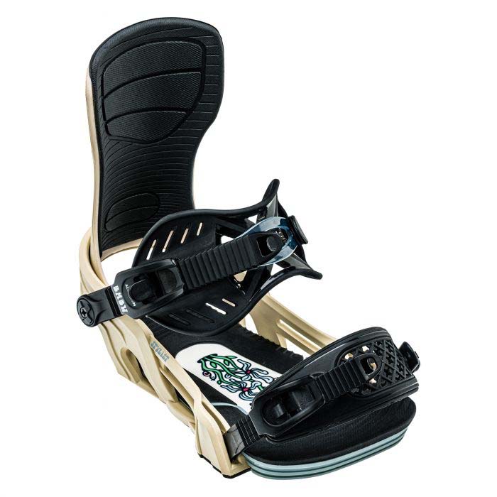 The 2023 Bent Metal Stylist women's snowboard bindings are available at Mad Dog's Ski & Board in Abbotsford, BC.