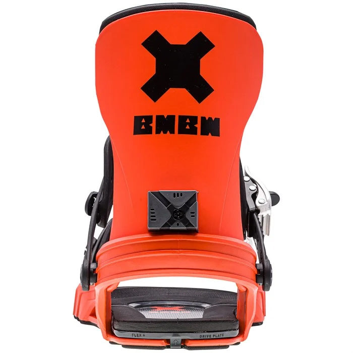 Bent Metal Axtion snowboard bindings (orange) available at Mad Dog's Ski & Board in Abbotsford, BC.