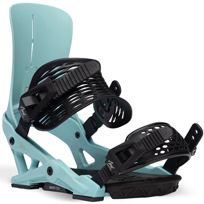 NOW Vetta ladies snowboard bindings (arctic blue) available at Mad Dog's Ski & Board in Abbotsford, BC.