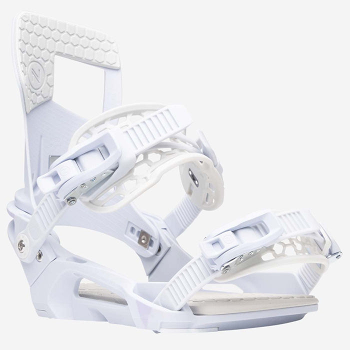 Nidecker Kaon-W women's snowboard bindings (grey) available at Mad Dog's Ski & Board in Abbotsford, BC.