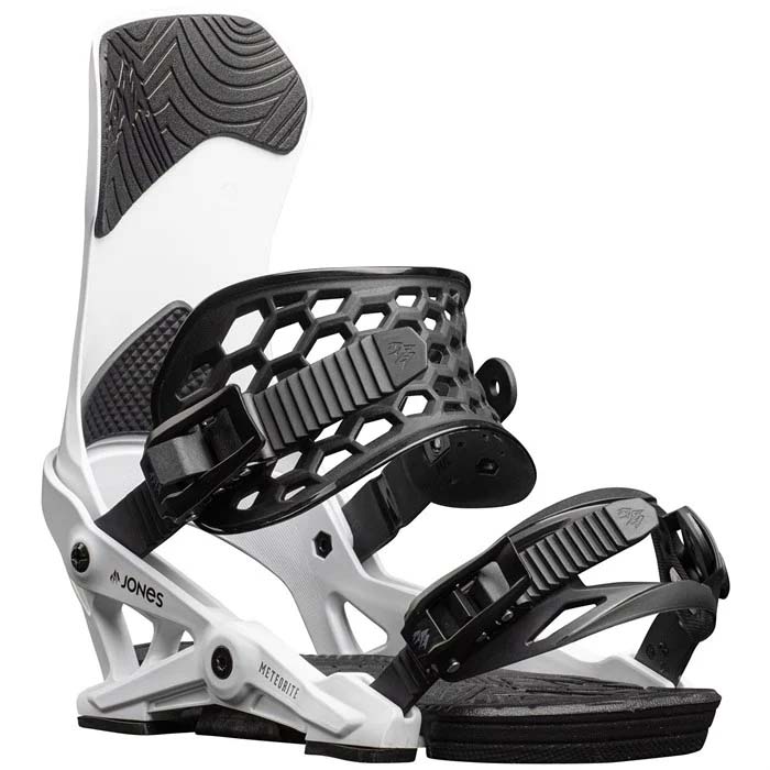 The 2023 Jones Meteorite snowboard bindings are available at Mad Dog's Ski & Board in Abbotsford, BC.