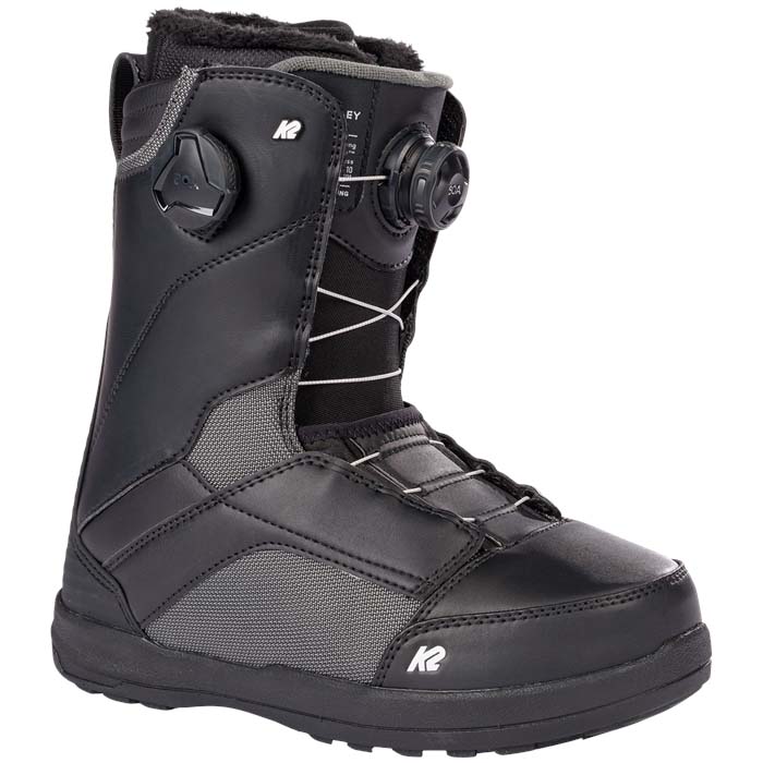 The K2 Kinsley women's snowboard boots are available at Mad Dog's Ski & Board in Abbotsford, BC.