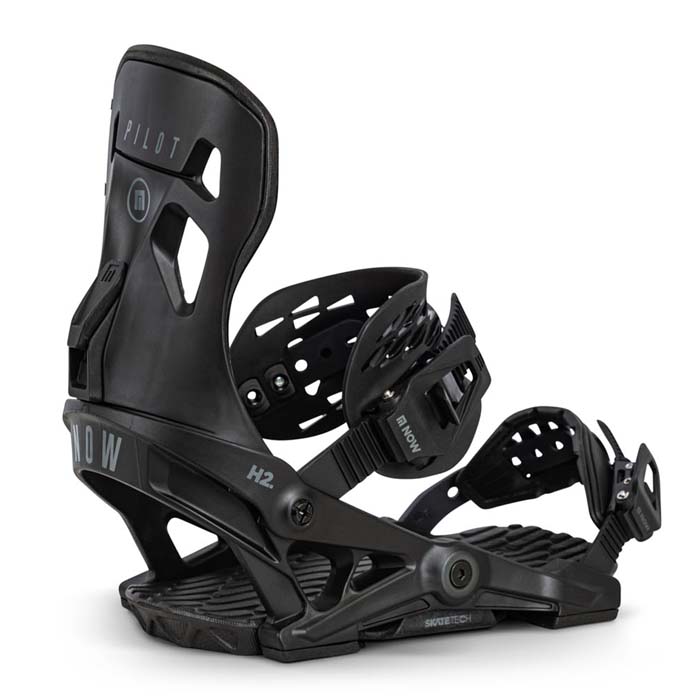 The 2023 NOW Pilot snowboard bindings are available at Mad Dog's Ski & Board in Abbotsford, BC. 