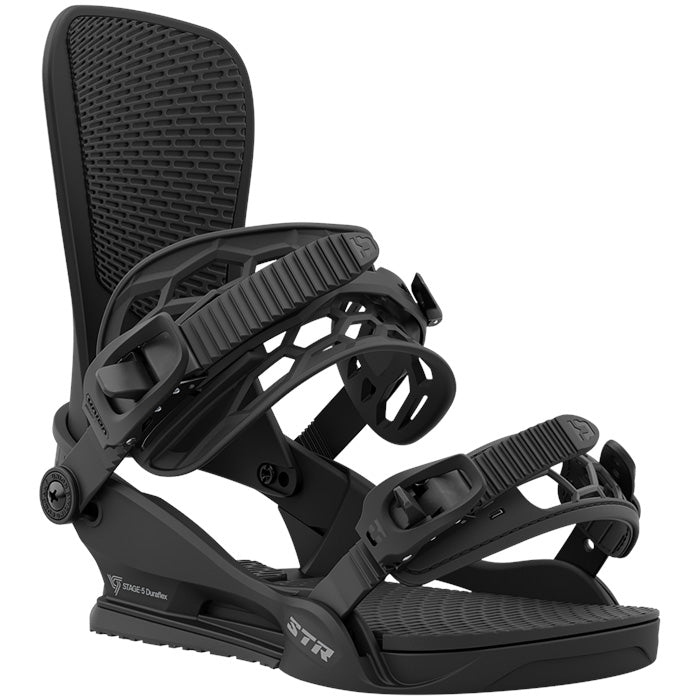 Union STR snowboard bindings (black) are available at Mad Dog's Ski & Board in Abbotsford, BC.